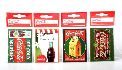 Set 4 Imanes Coca Cola